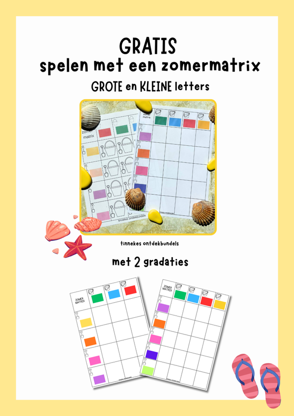 Zomermatrix, gratis cadeautje!