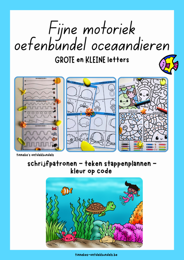 Oceaandierenbundel fijne motoriek 3