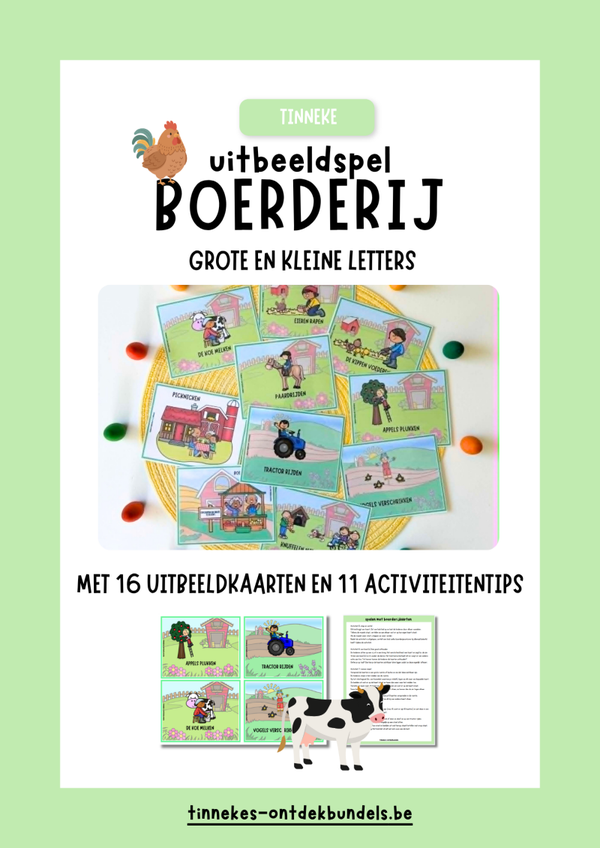 Uitbeeldkaarten boerderij
