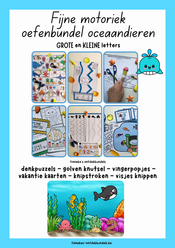 Oceaandierenbundel fijne motoriek 4
