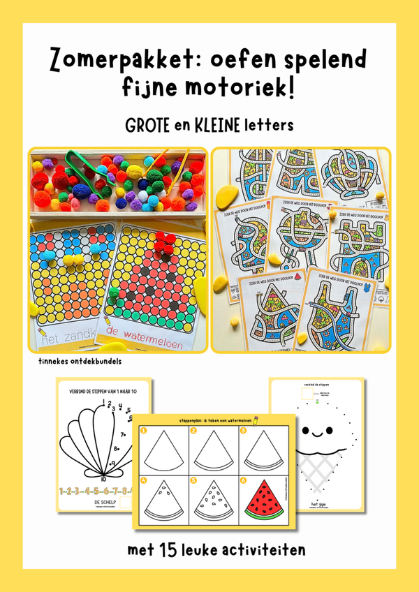 pre-order: Zomerpakket fijne motoriek