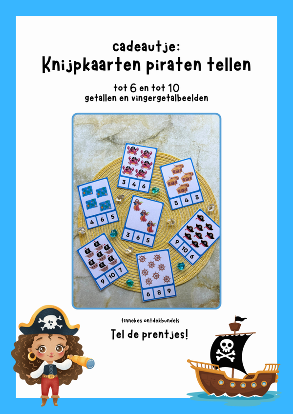 Piraten knijpkaarten tellen