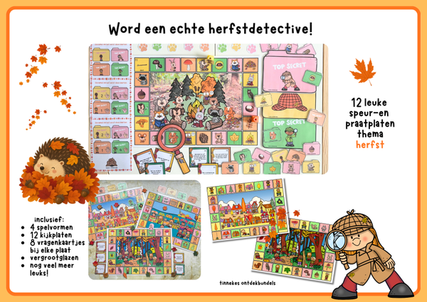 Zoek- en praatplaten herfst