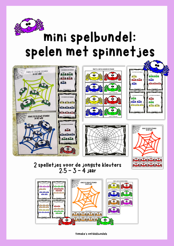 Spelen met spinnetjes!