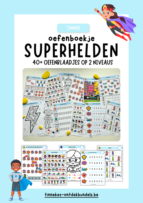 Superhelden oefenboekje