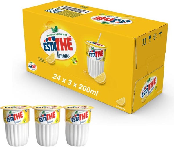 Estathé Limone 72 Bicchierini con cannuccia