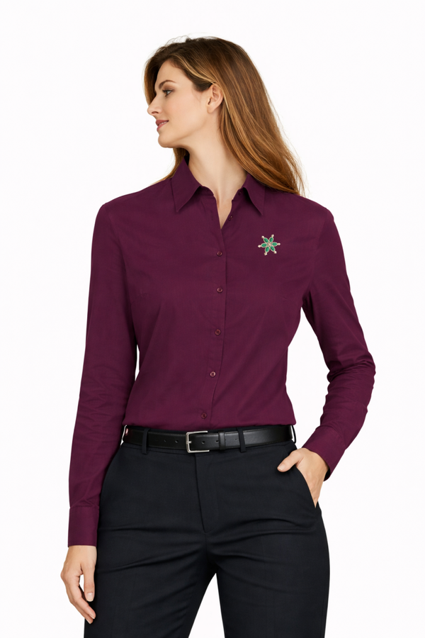 CAMISA SEÑORA BURDEOS MARIQUILLA