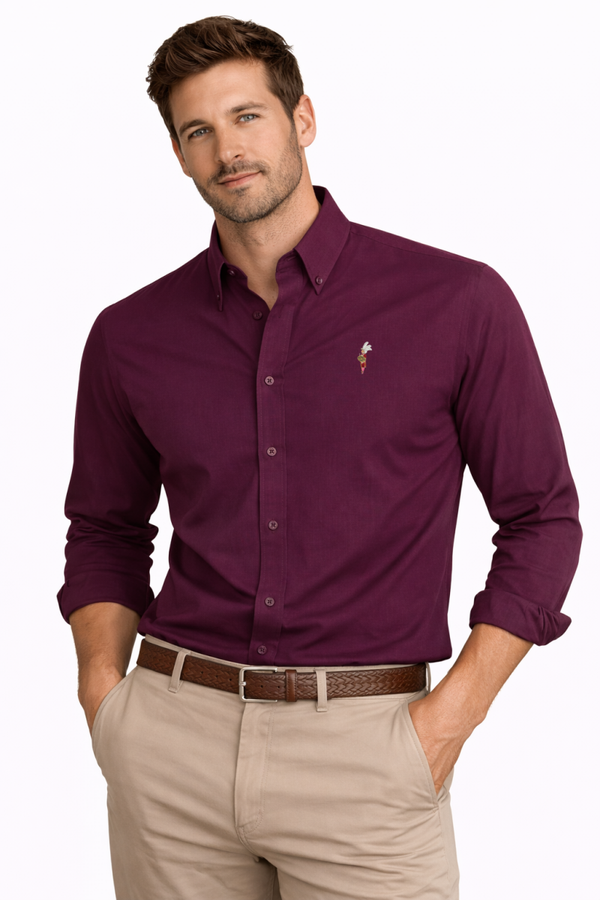 CAMISA BURDEOS ARMAO