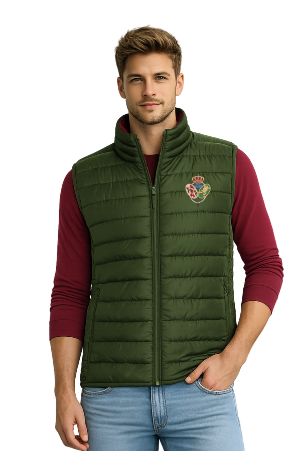 CHALECO VERDE CABALLERO ESCUDO
