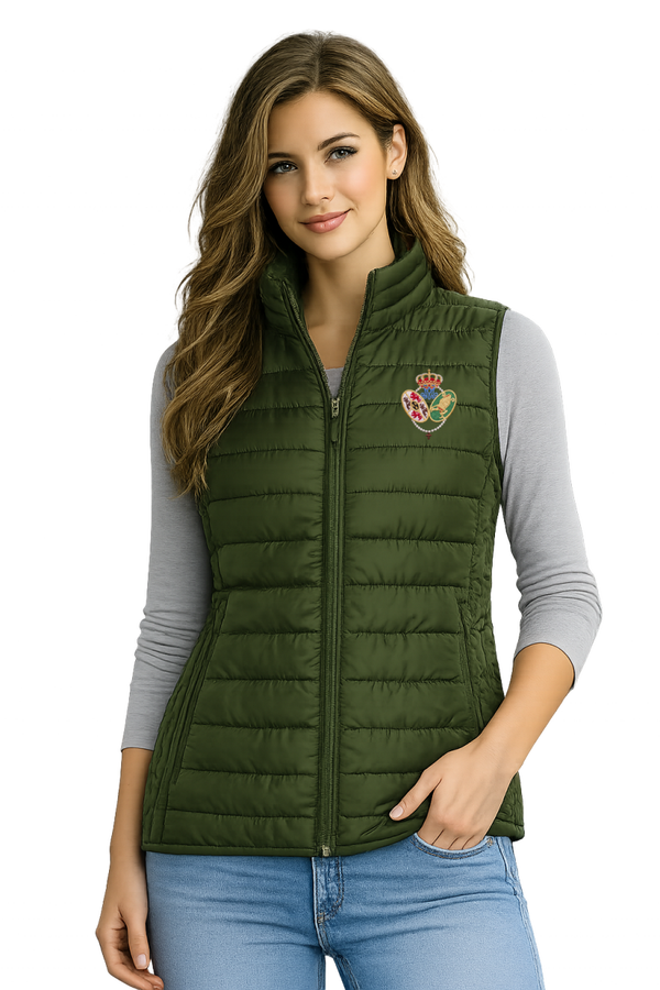 CHALECO VERDE SEÑORA ESCUDO