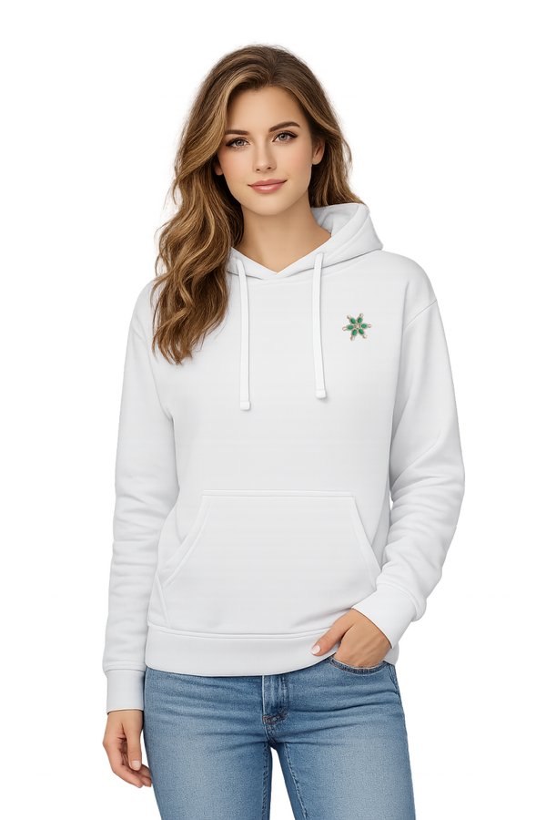 SUDADERAS BLANCA CAPUCHA MARIQUILLA
