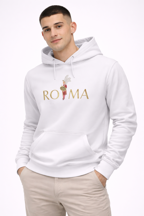 SUDADERAS BLANCA CAPUCHA ROMA