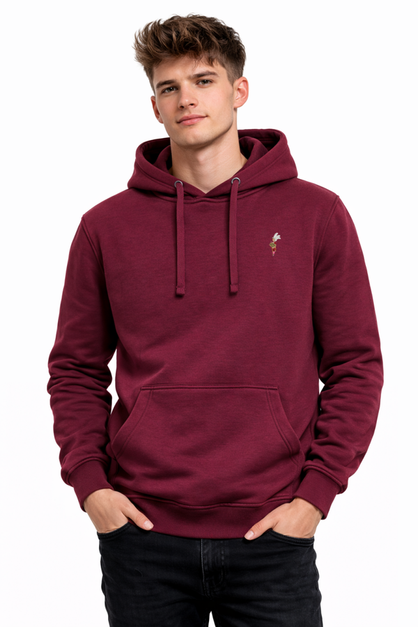 SUDADERAS BURDEOS CAPUCHA ARMAO