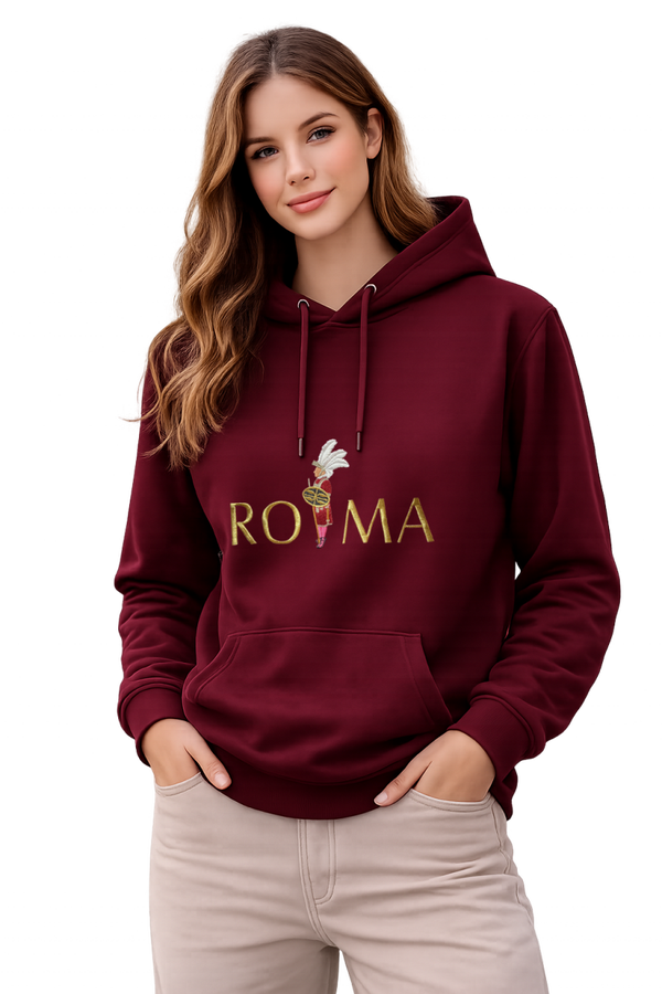 SUDADERAS BURDEOS CAPUCHA ROMA