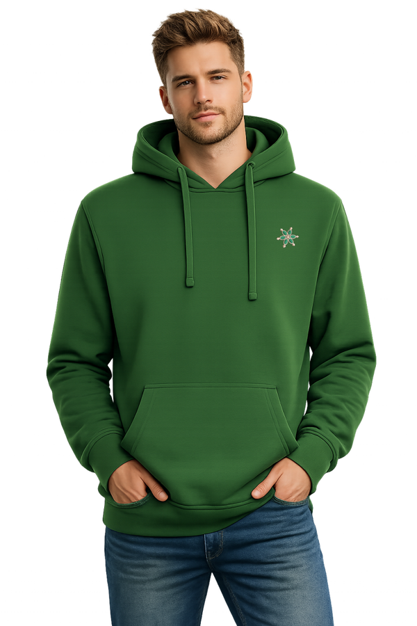 SUDADERAS VERDE CAPUCHA MARIQUILLA