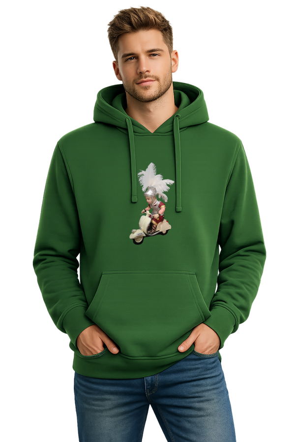 SUDADERAS VERDE CAPUCHA SCOOTER