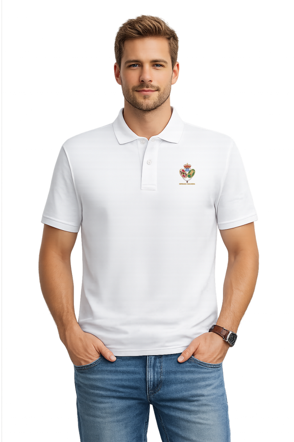 POLO BLANCO CABALLERO ESCUDO