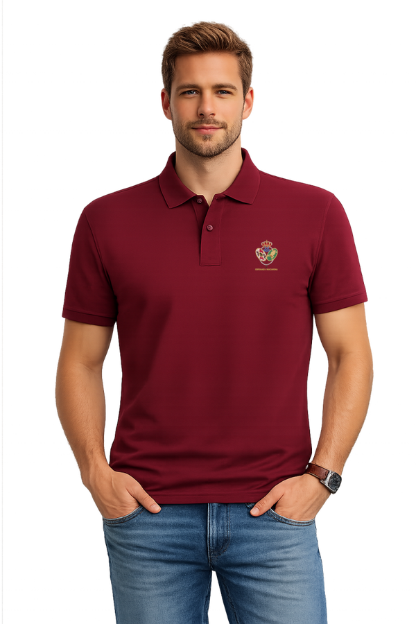 POLO BURDEOS CABALLERO ESCUDO