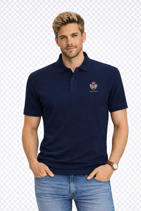 POLO MARINO CABALLERO ESCUDO