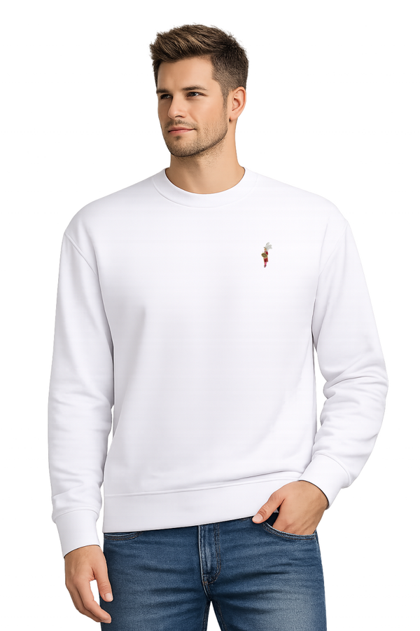 SUDADERA BLANCA ARMAO CABALLERO