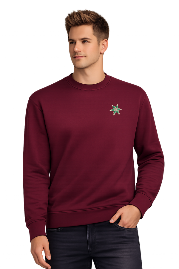 SUDADERA BURDEOS MARIQUILLA CABALLERO