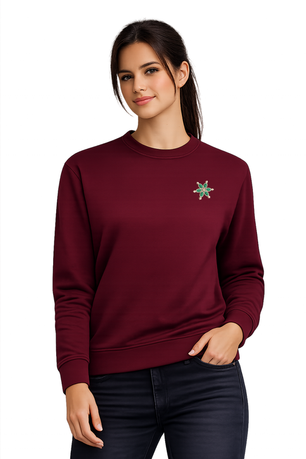 SUDADERA BURDEOS MARIQUILLA SEÑORA