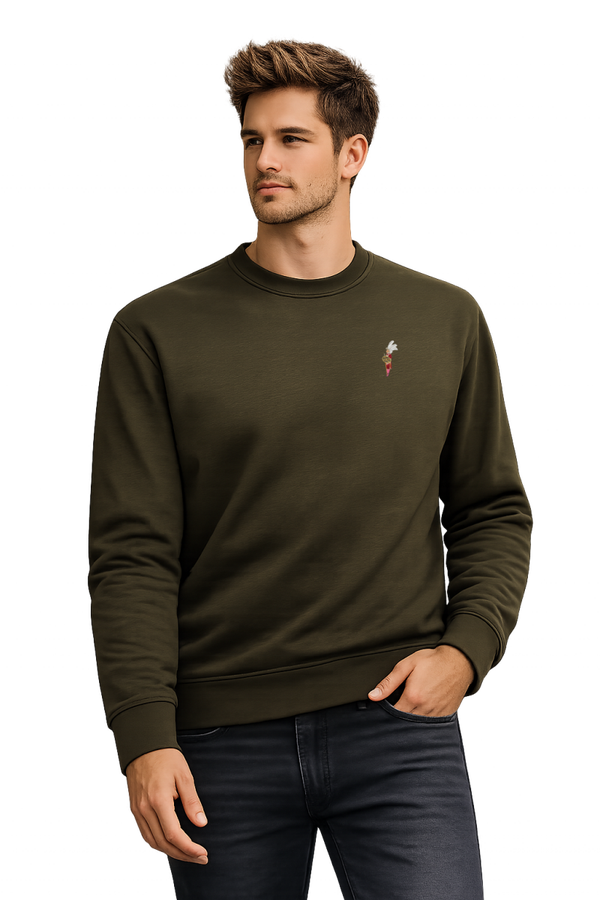 SUDADERA KHAKI ARMAO CABALLERO