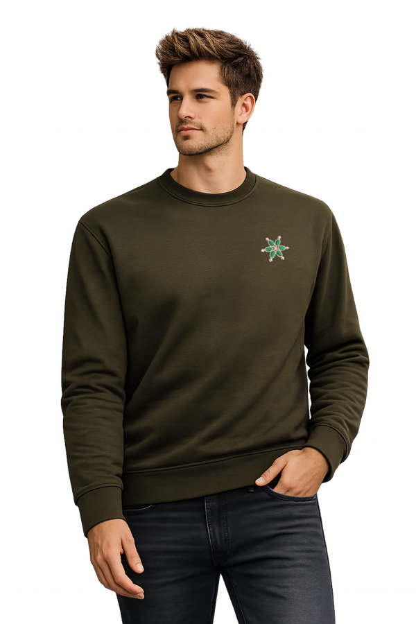 SUDADERA KHAKI MARIQUILLA CABALLERO