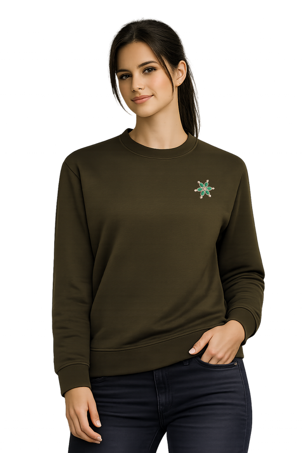SUDADERA KHAKI MARIQUILLA SEÑORA