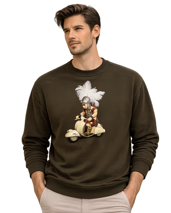 SUDADERA KHAKI SCOOTER CABALLERO