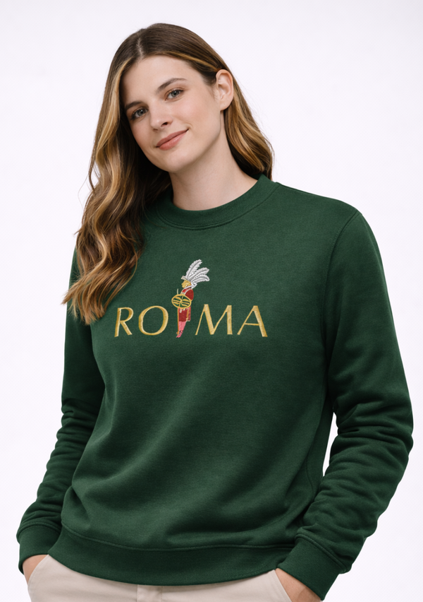 SUDADERA VERDE ROMA SEÑORA