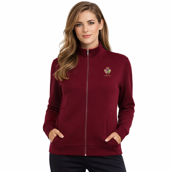 SUDADERAS CREMALLERA BURDEOS ESCUDO