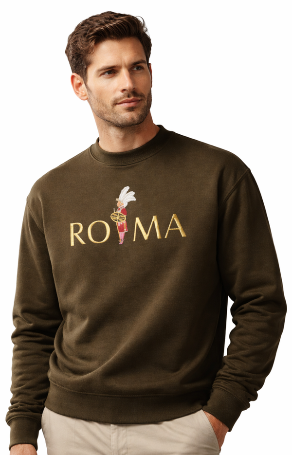 SUDADERA KHAKI ROMA CABALLERO