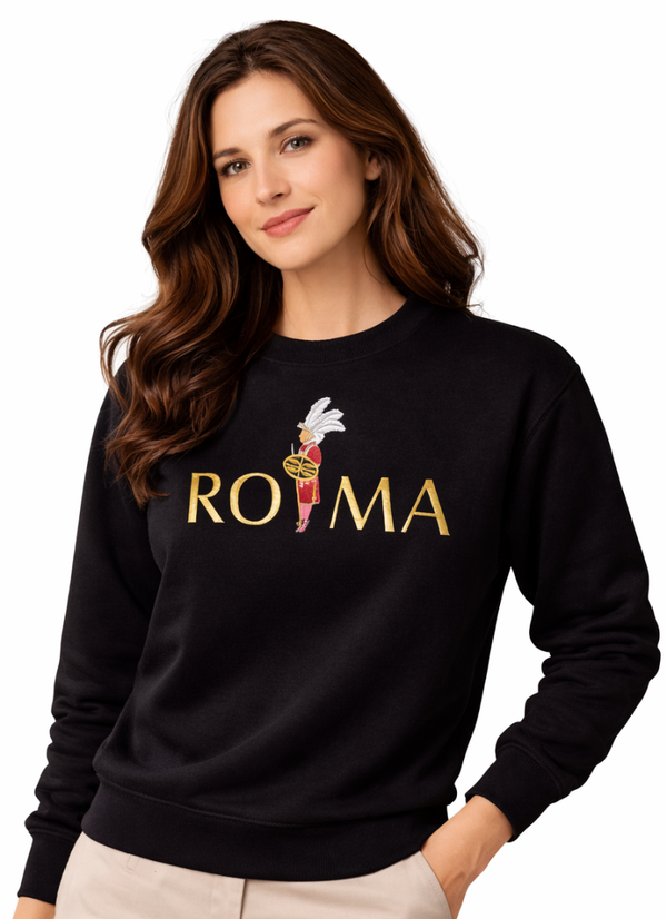 SUDADERA NEGRA ROMA SEÑORA
