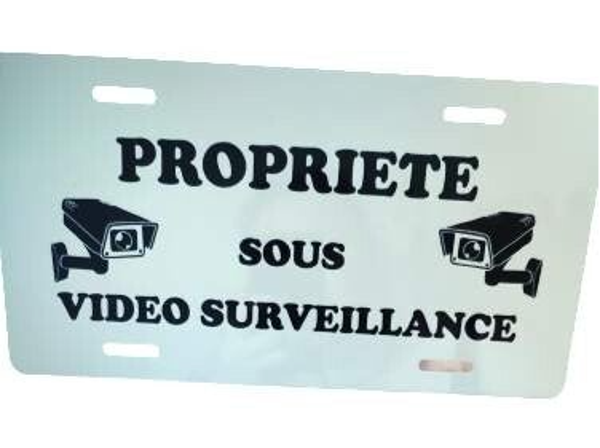 Plaque aluminium