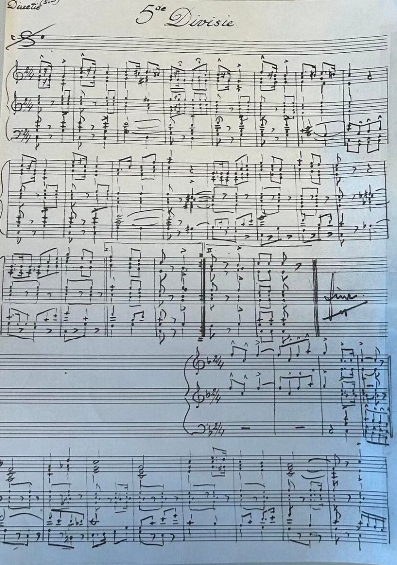 E. Roosegaarde Bisschop: mars 5e divisie, militaire muziek, Koninklijke Landmacht