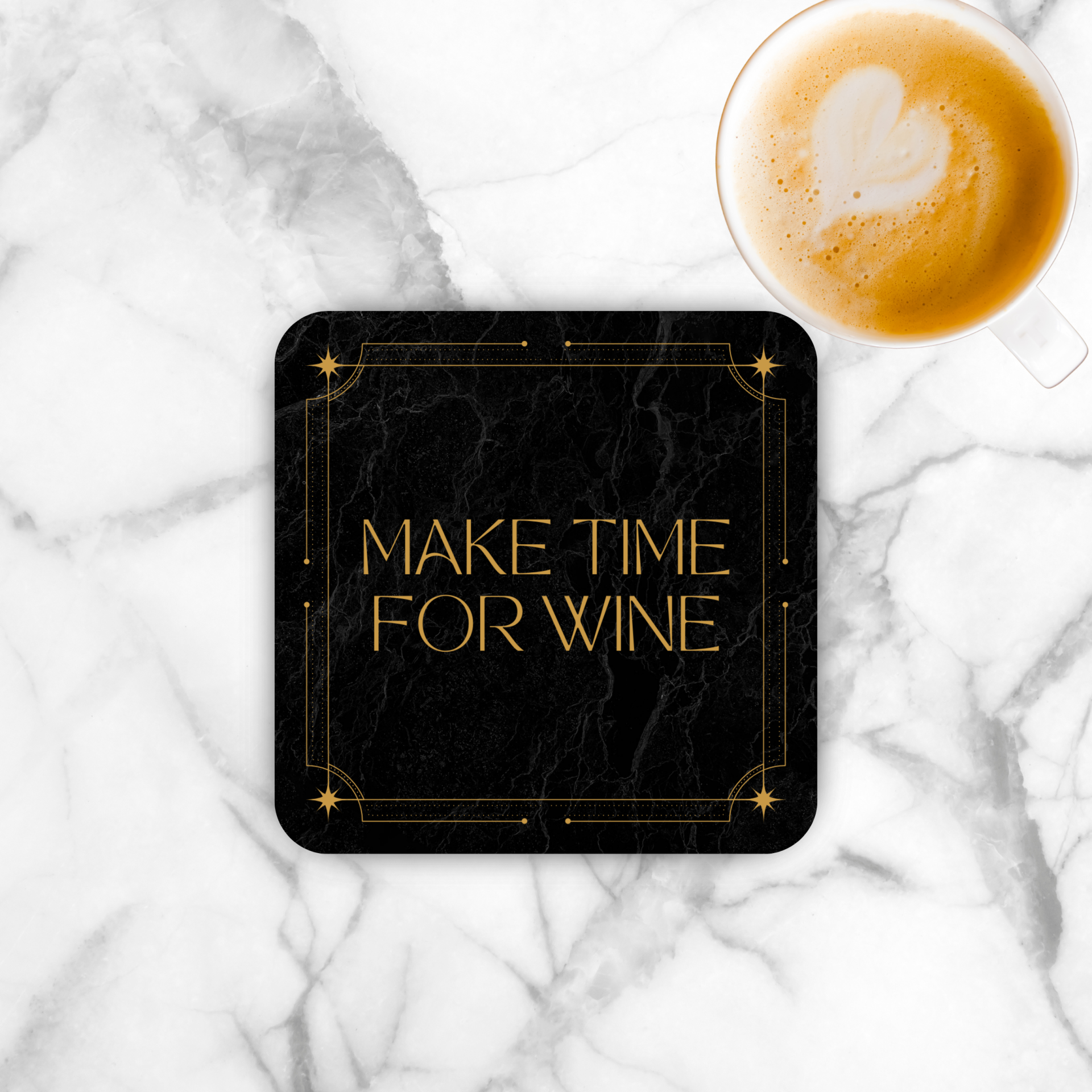 Onderzetter - Make time for Wine