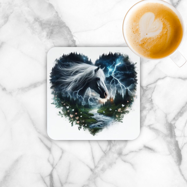 Onderzetter - Paard bliksem