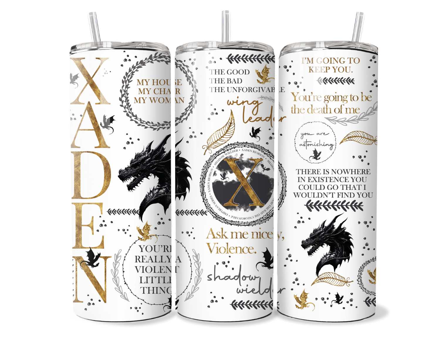 Tumbler - Fourth Wing Xaden