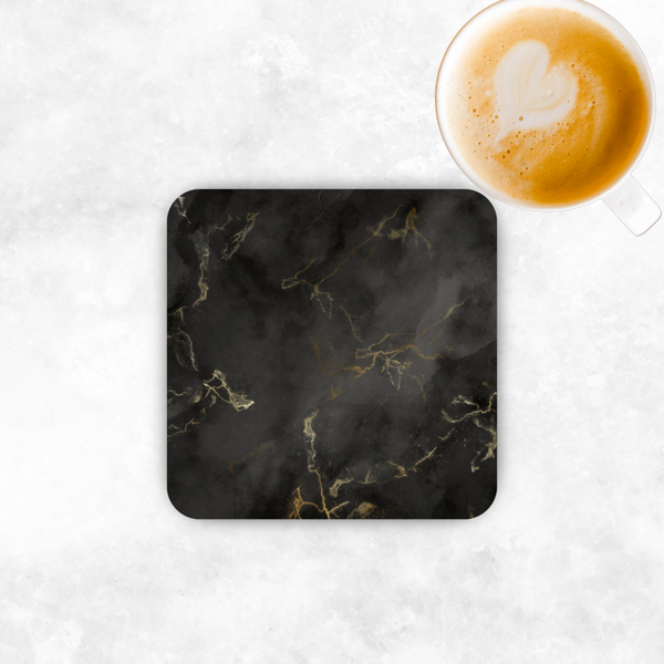 Onderzetter - Marble Black