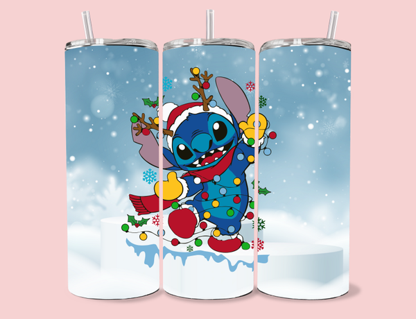 Tumbler - Stitch Reindeer