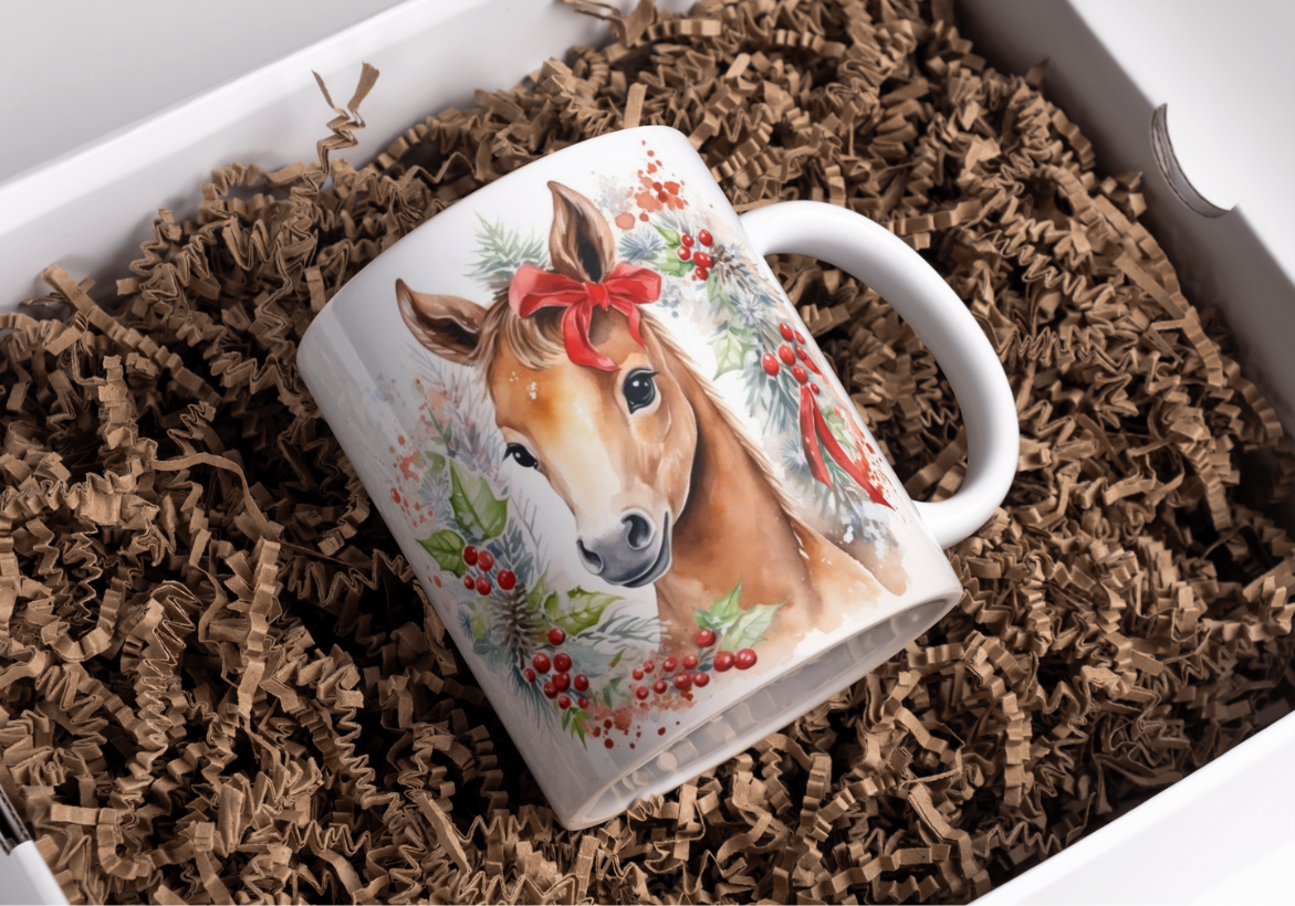 Mok - Paard (Veulen) Kerst