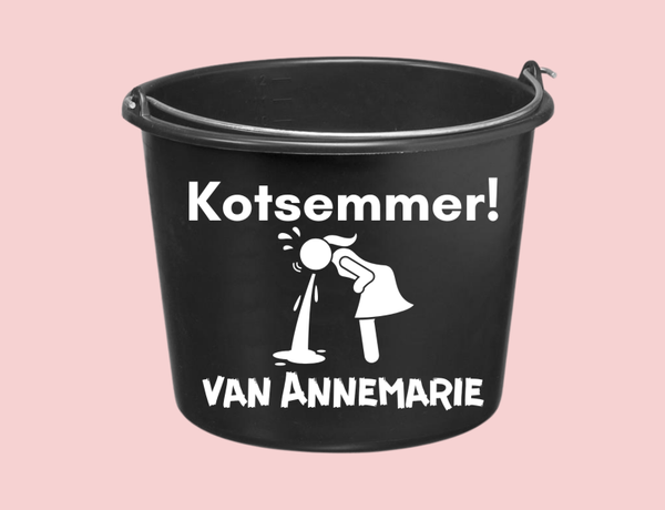 Cadeau emmer -  Kots emmer vrouw