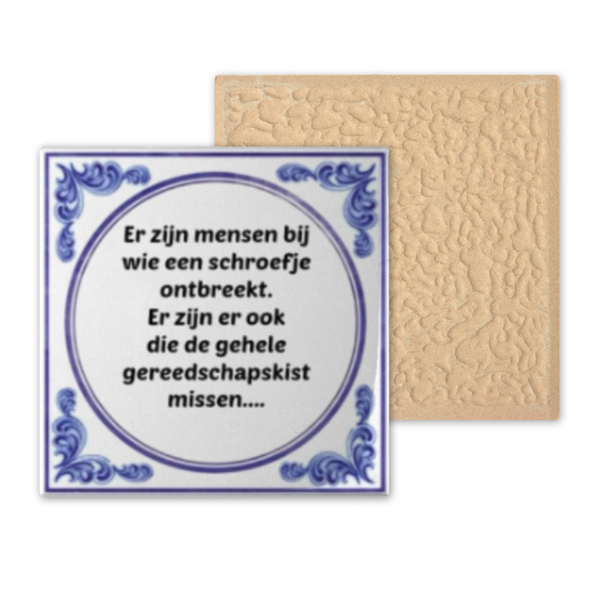 Tegel klein - Er zijn mensen