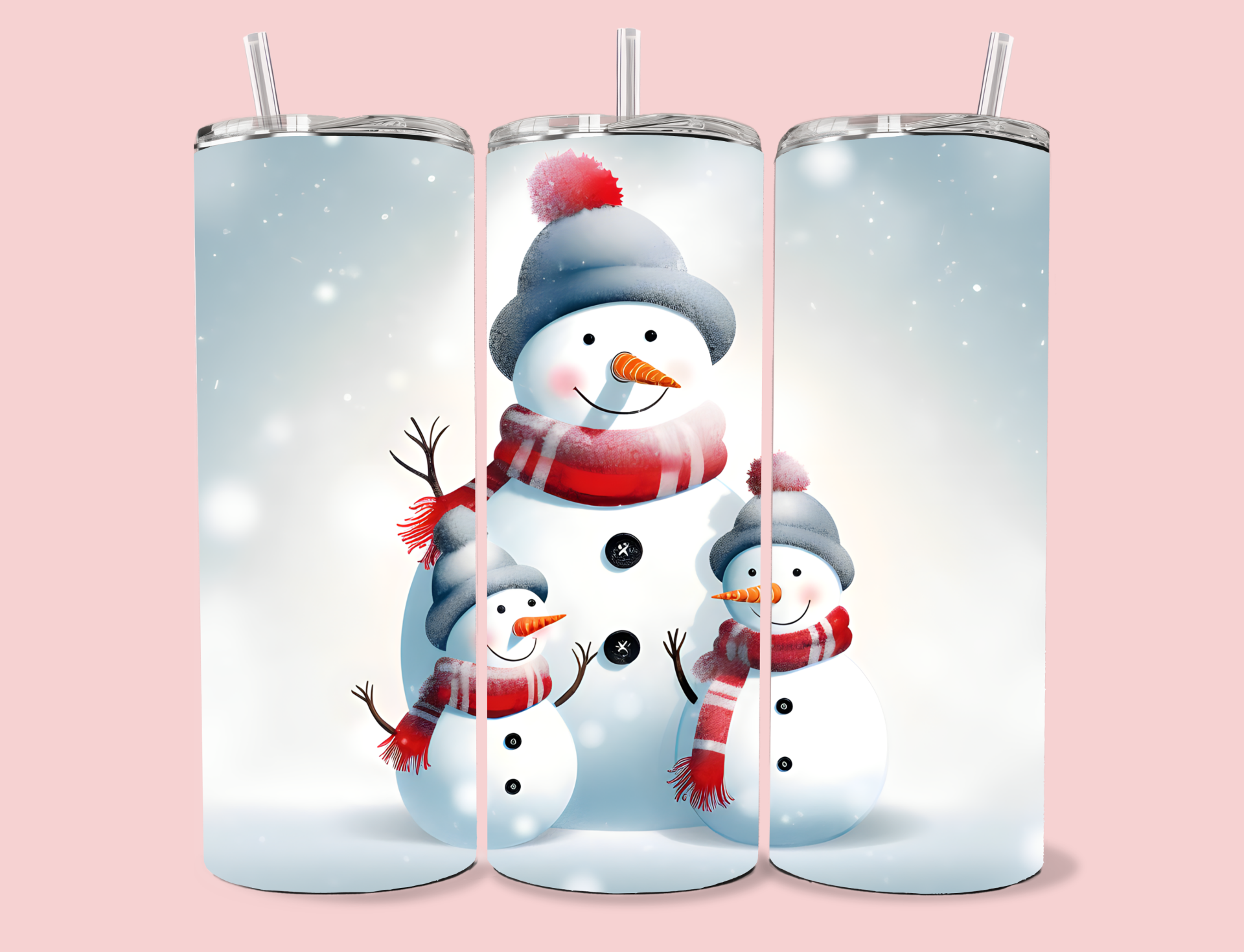 Tumbler - Sneeuwpop Familie