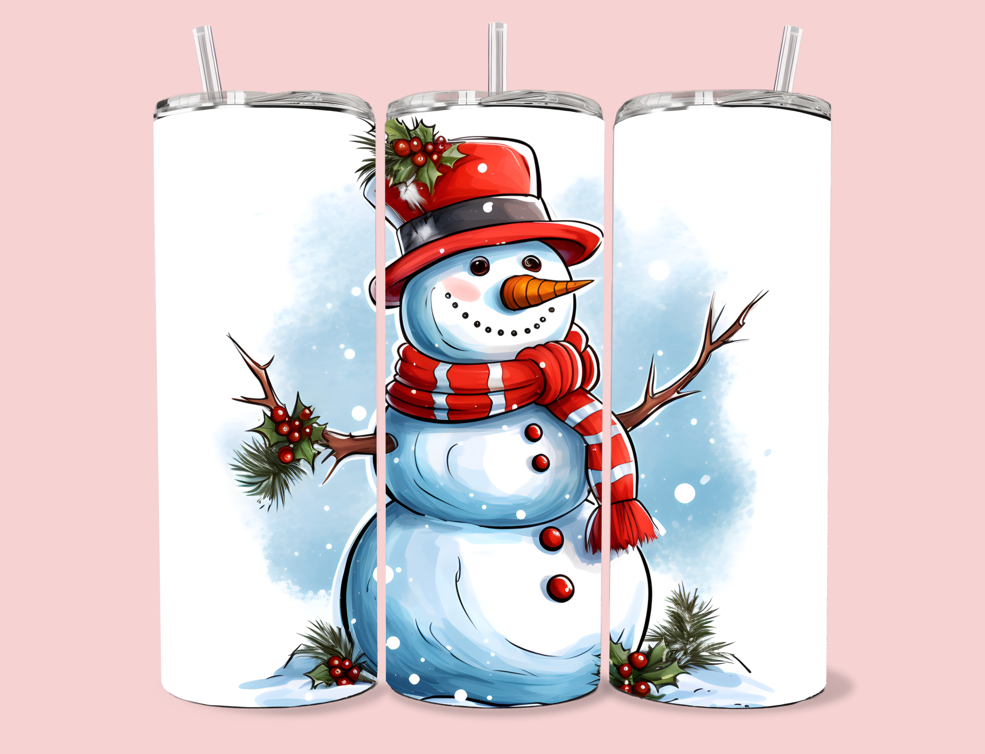 Tumbler - Sneeuwpop Kerst