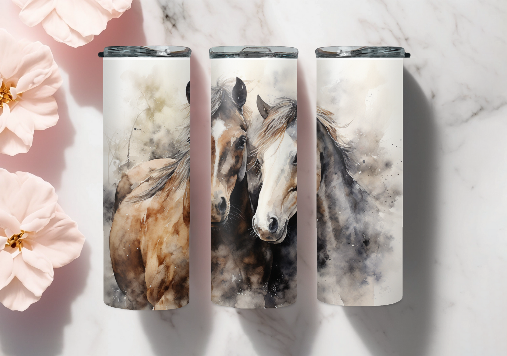 Tumbler `paarden duo
