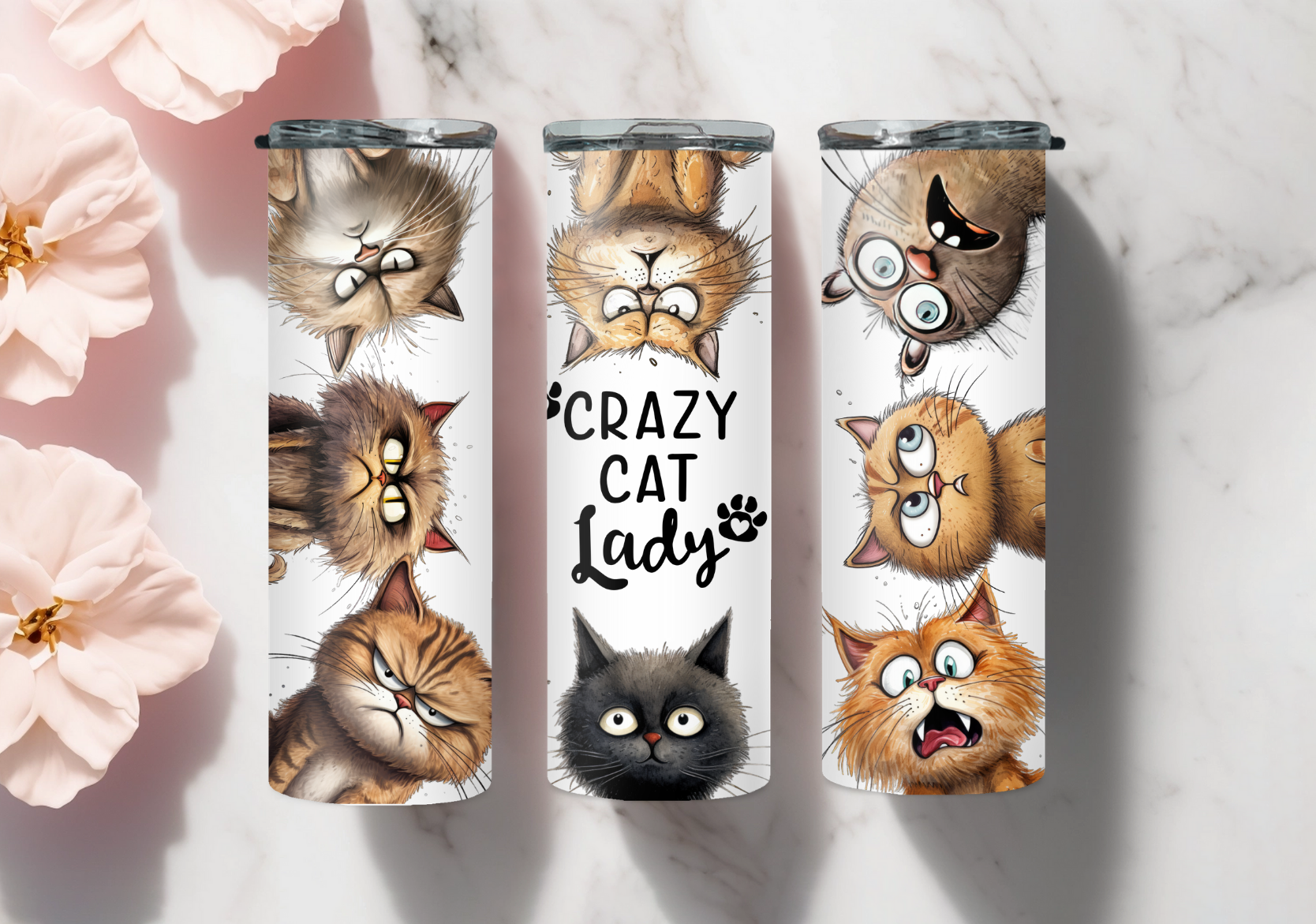 Tumbler Crazy cat Lady