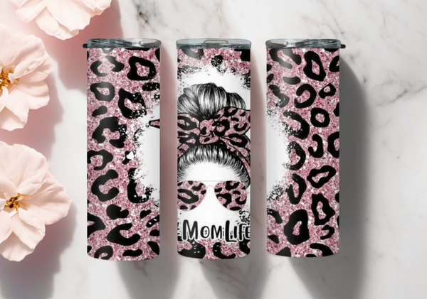 Tumbler - Mom Life Pink