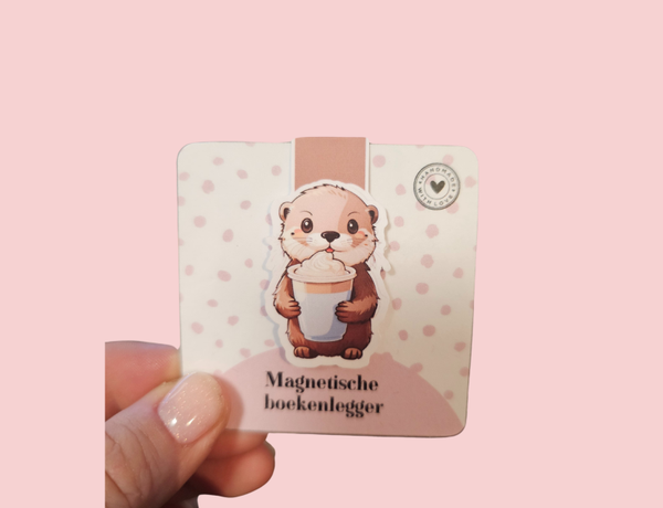 Magnetische boekenlegger - otter